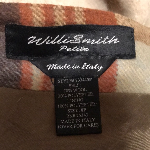 Willi Smith Petite plaid wool flared maxi skirt - Picture 8 of 12